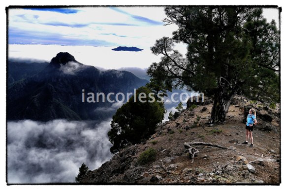 Once through the cloud layer the views are incredible and the temp was 20+ deg