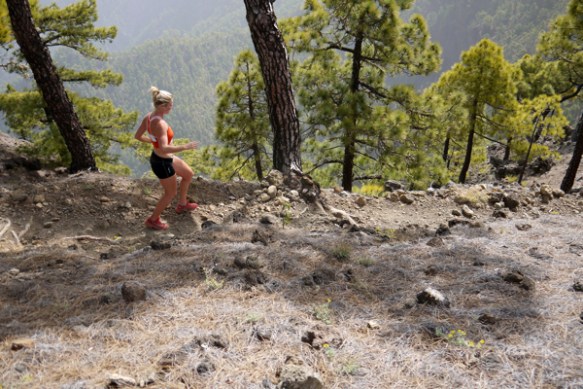 Frosty training on La Palma copyright Ian Corless