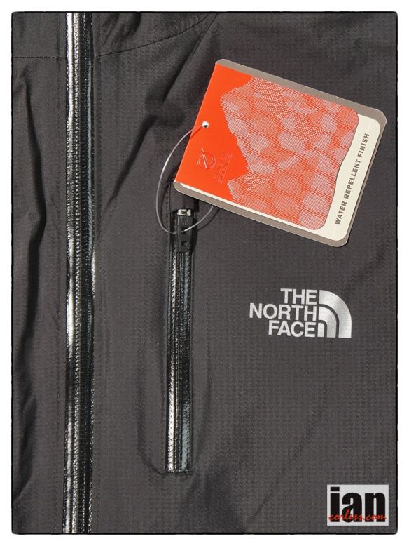 Glued chest pocket and waterproof zippers