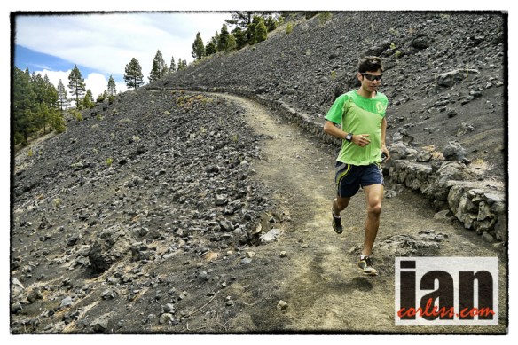 Sage relaxing after Transvulcania La Plama, 2013