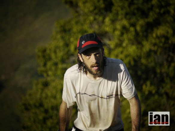 Nick Clark showing the fatigue of hard days and heat TCC2014 ©iancorless.com