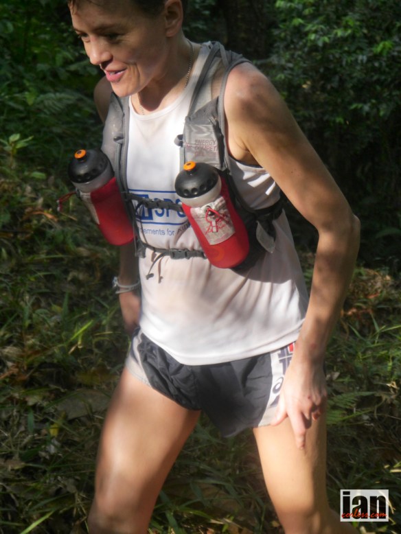 Jo Meek on the second climb TCC2014 ©iancorless.com