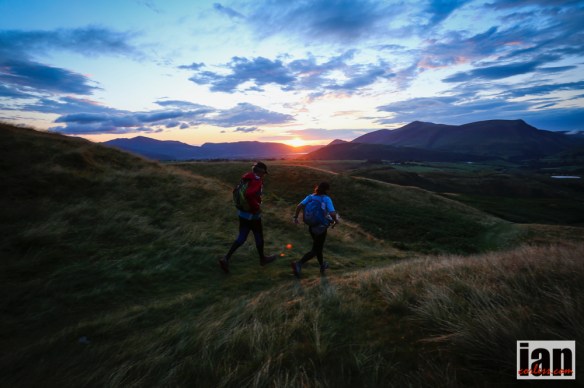 Mònica Aguilera heading north with her teammate, Marc Raflos.