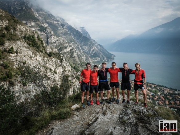 Tom with his inov-8 team members at the Skyrunning Limone Extreme 2014.