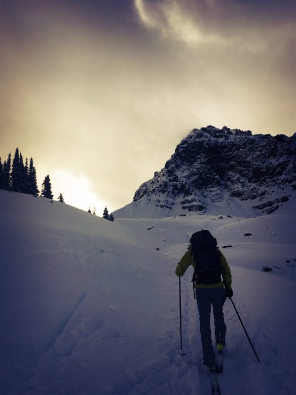 I was rather thrilled to be able to take my skis for a walk in the mountains and actually get in some decent turns with Laura. I am so thankful to my support network for helping me get back into the hills so quickly. I have to continue to be patient and listen to my body, but this was a rather huge step/stride forward