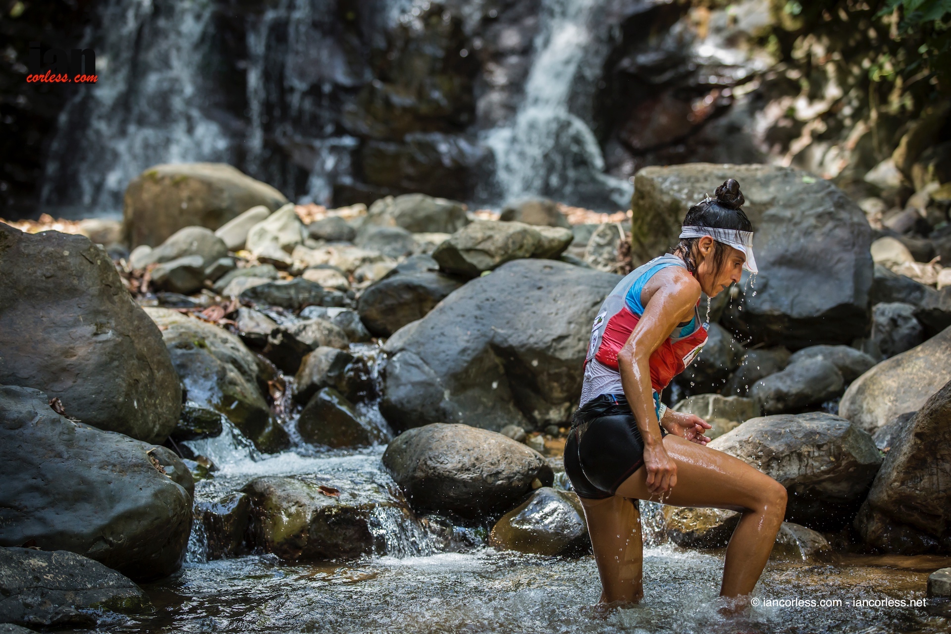 Veronica Bravo just before going off course.